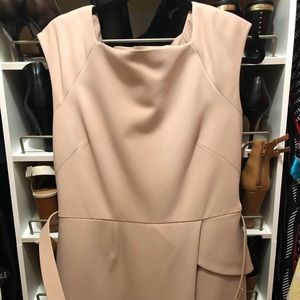 Beige short sleeve dress